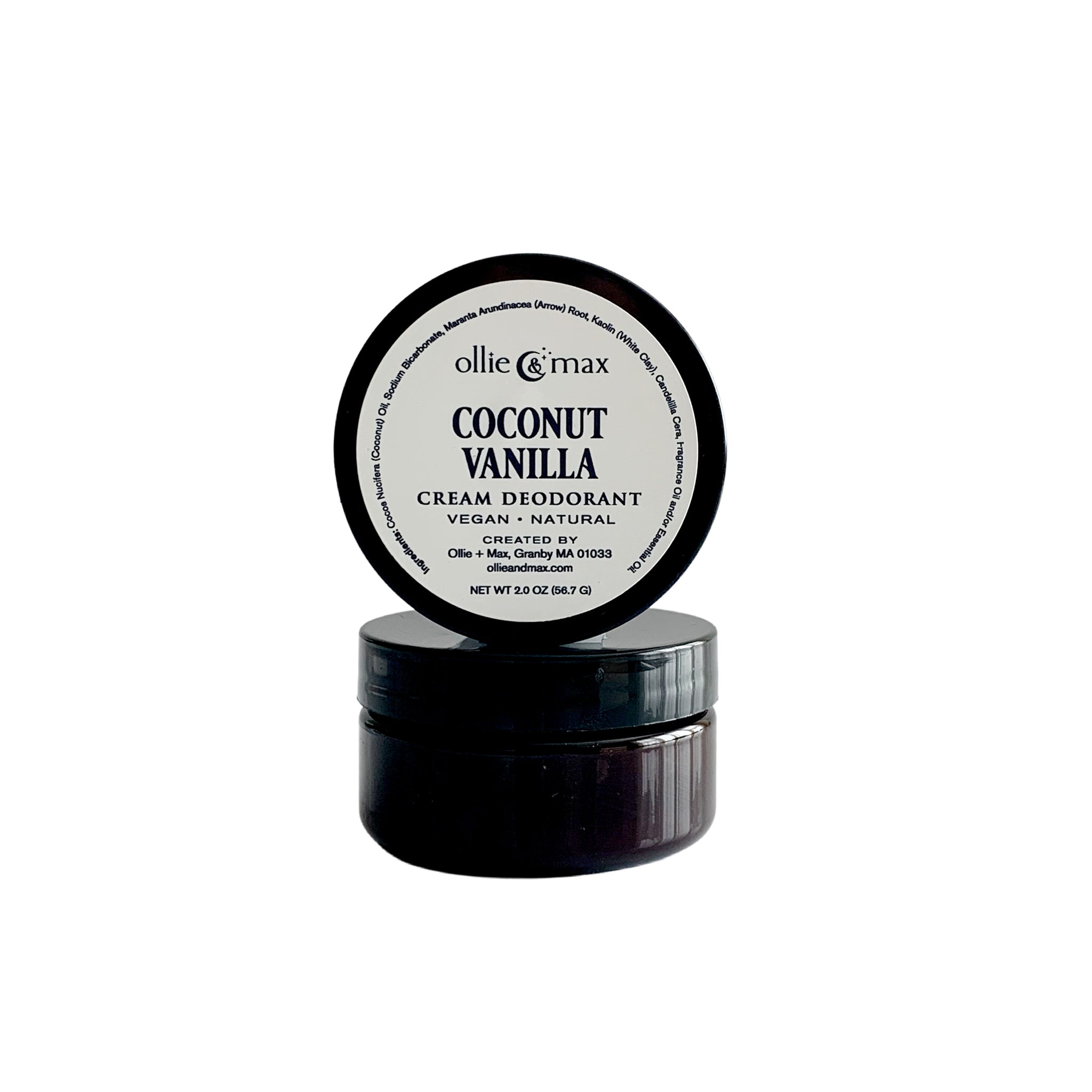 Coconut Vanilla Deodorant Vegan Aluminum Free