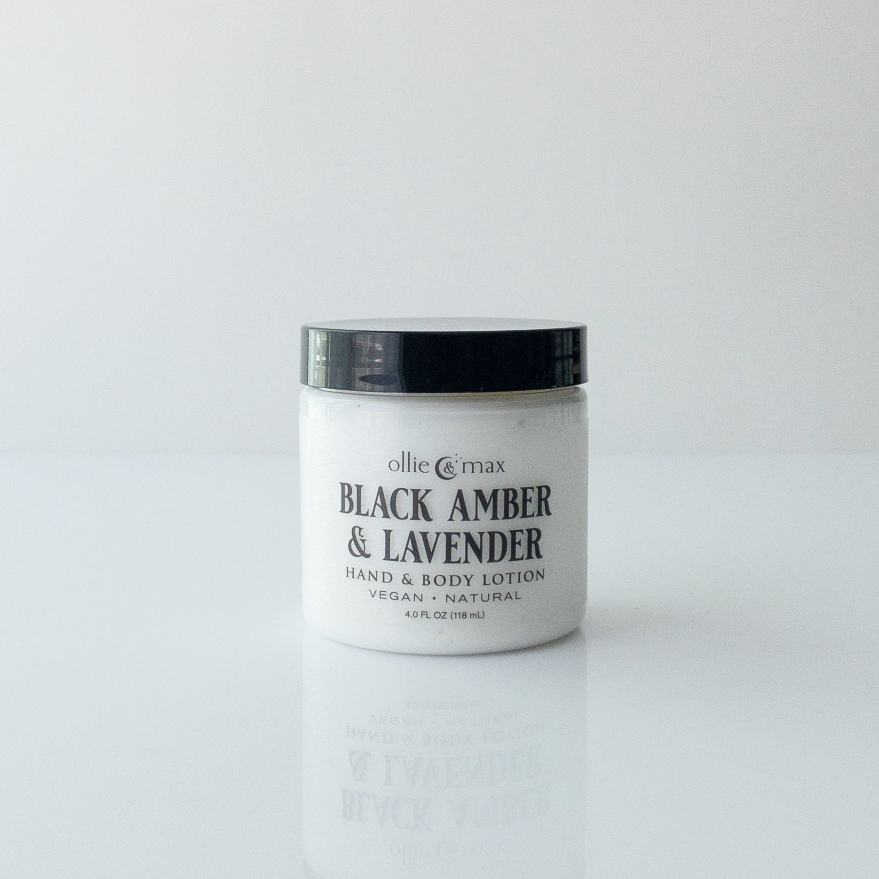 Black Amber and Lavender Vegan Body Lotion